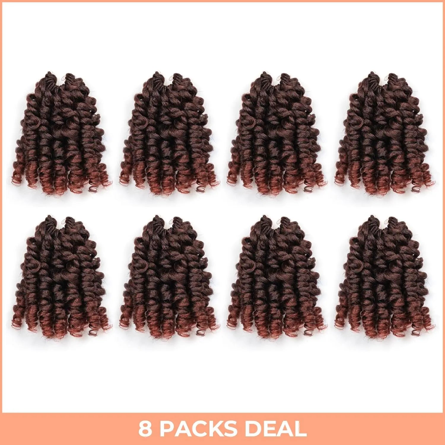 ( US ONLY) FAST SHIPPING WC | Toyotress® Wand Curl Crochet Hair - 6 Packs Jet Black Jamaican Bounce Crochet Hair, Short Bob Curly Crochet Braids Bouncy Curls Synthetic Braiding Hair Extensions Toyotress
